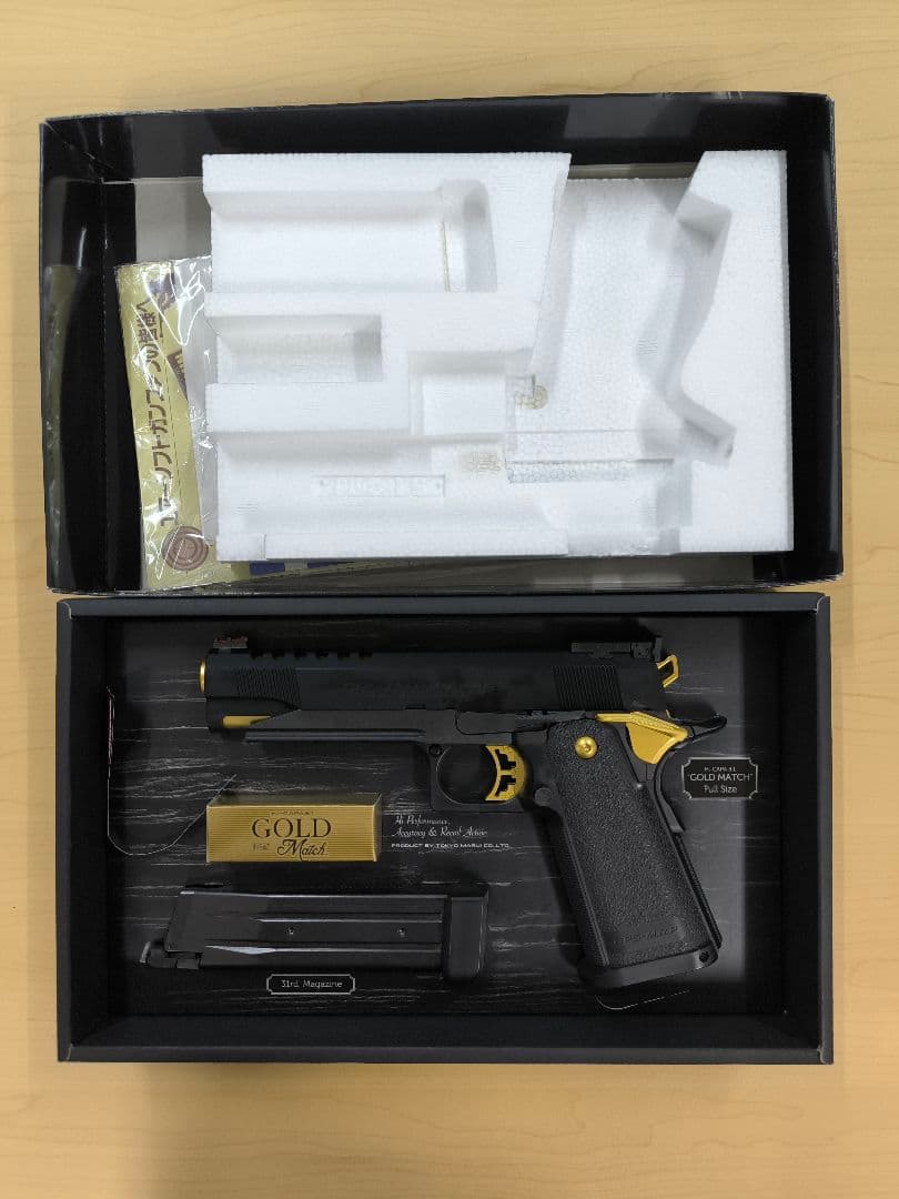 GOLD Match ガスガン ブラック/ゴールド