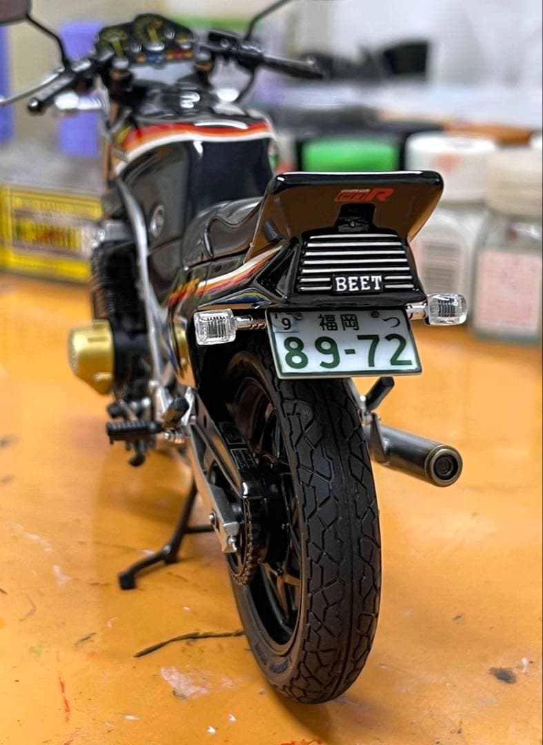 タミヤCBR400F 佐田ビルダーズオマージュ塗装済み完成品