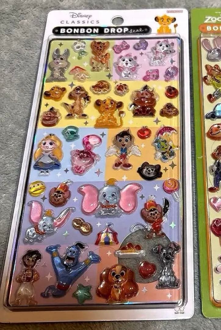 正規品　ディズニー　ボンボンドロップシール　ズートピア　クラシック