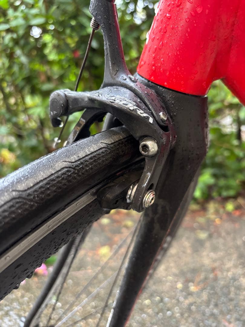 FOCUS ロードバイク レッド BONTRAGERホイール