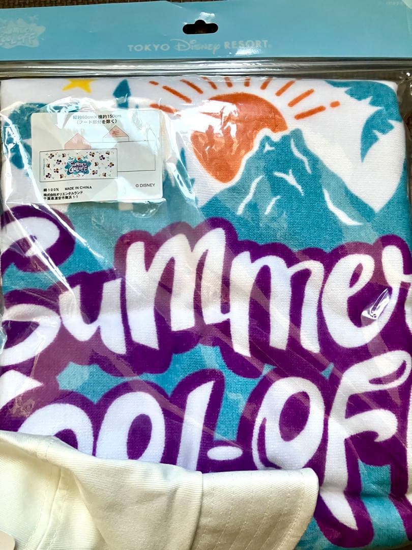 ミセス　コラボ　ディズニー　サマークールオフ　フード付きタオル　帽子