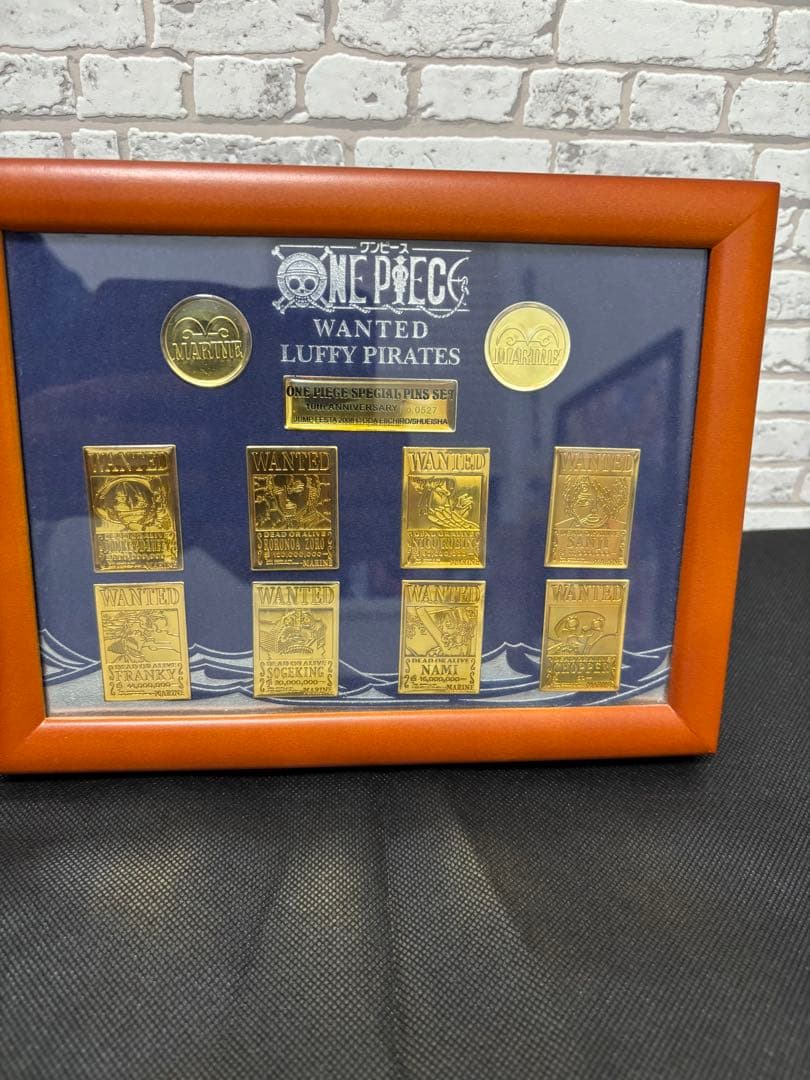 ONE PIECE 10周年1000個限定 シリアルナンバー入りピンズセット