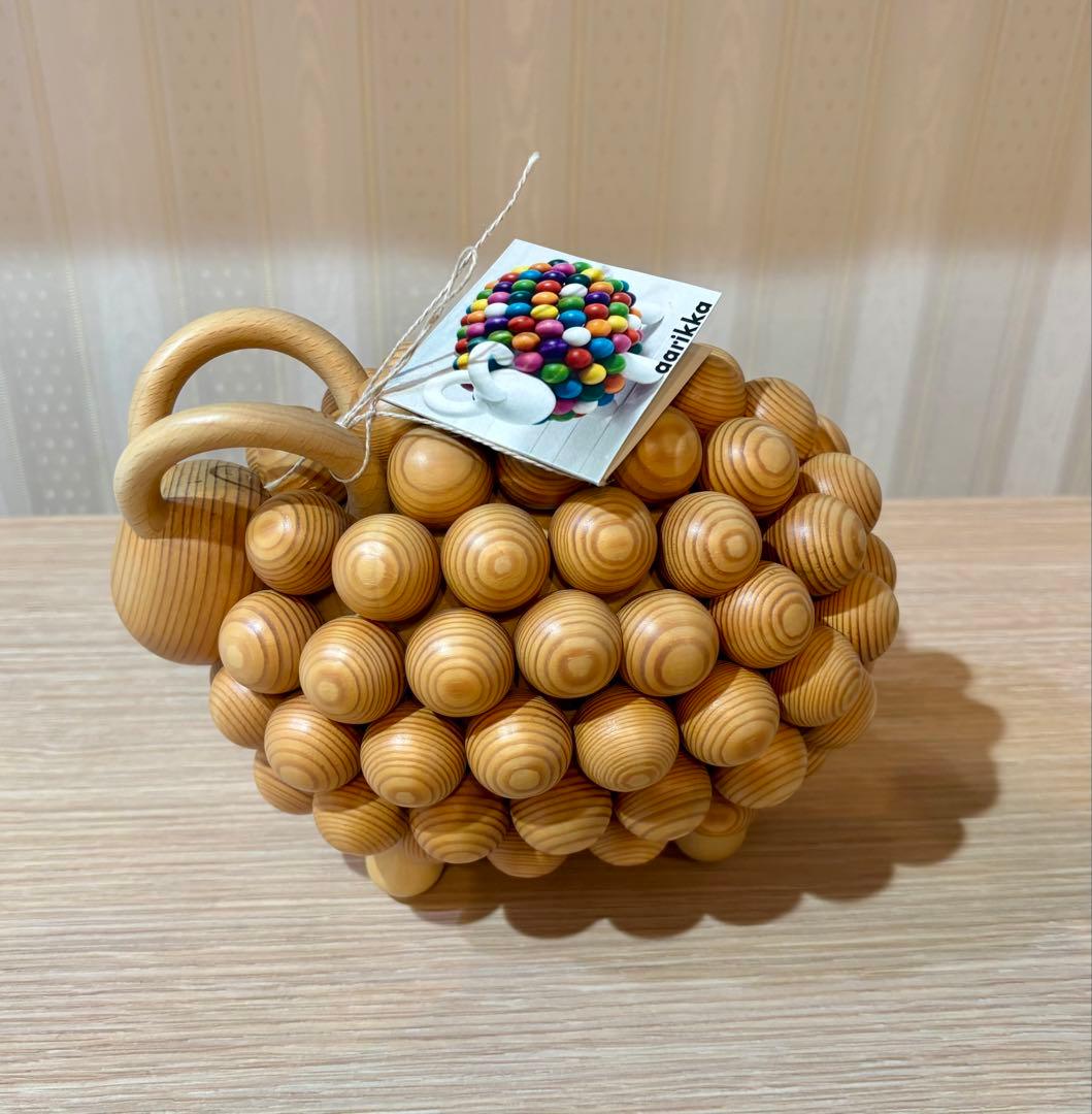 Aarikka アーリッカ ひつじ 置物 passi ナチュラル 14cm