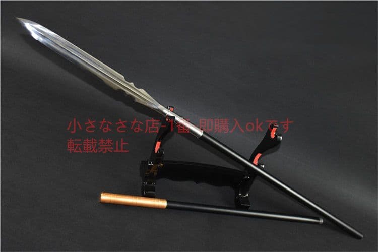 ブラック竜胆亮銀銃金  古兵器 武具 刀装具 日本刀 模造刀