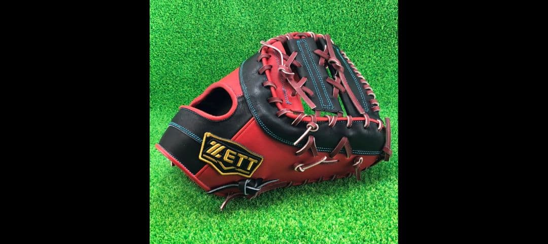 オーダーグラブ！ZETT 硬式グローブ 赤黒