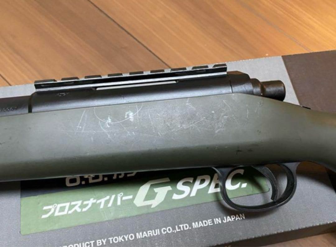 東京マルイVSR-10 Gspec O.D.カラーマガジンスリング　スコープ付き