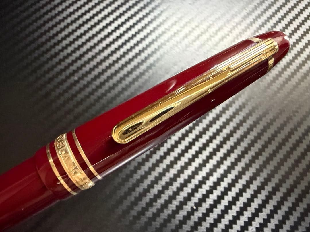 未使用に近い モンブラン マイスターシュテュック 145 ボルドー F 万年筆
