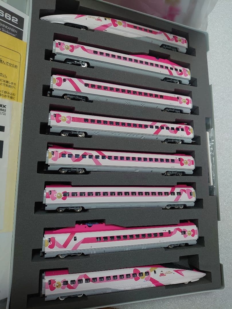 車内キティ仕上 JR 500 7000系 山陽新幹線 ハローキティ 室内灯組込価