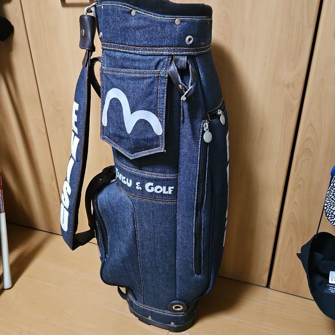 EVISU ゴルフバッグ デニムキャディバッグ