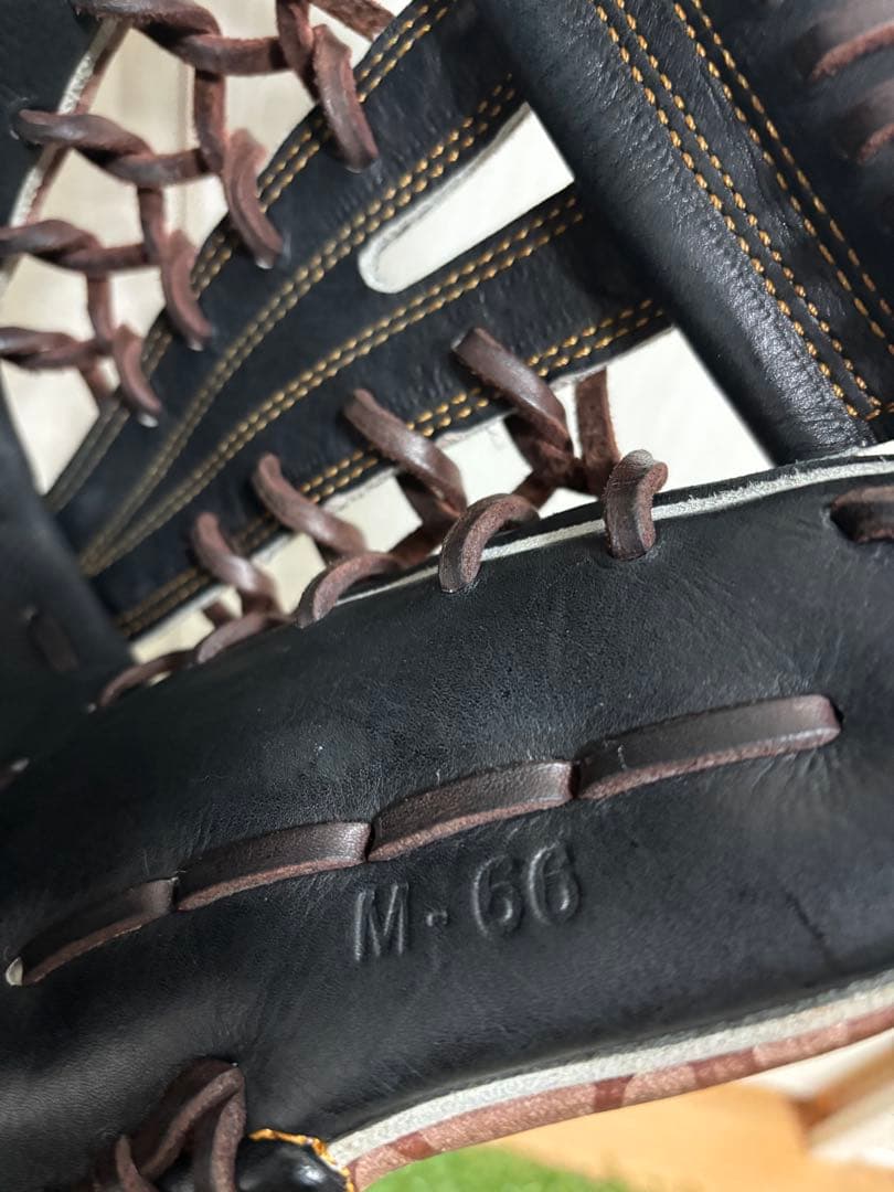 プロ支給品　実使用　岡田幸文　千葉ロッテ　ゼット　プロステイタス　外野手　日本製