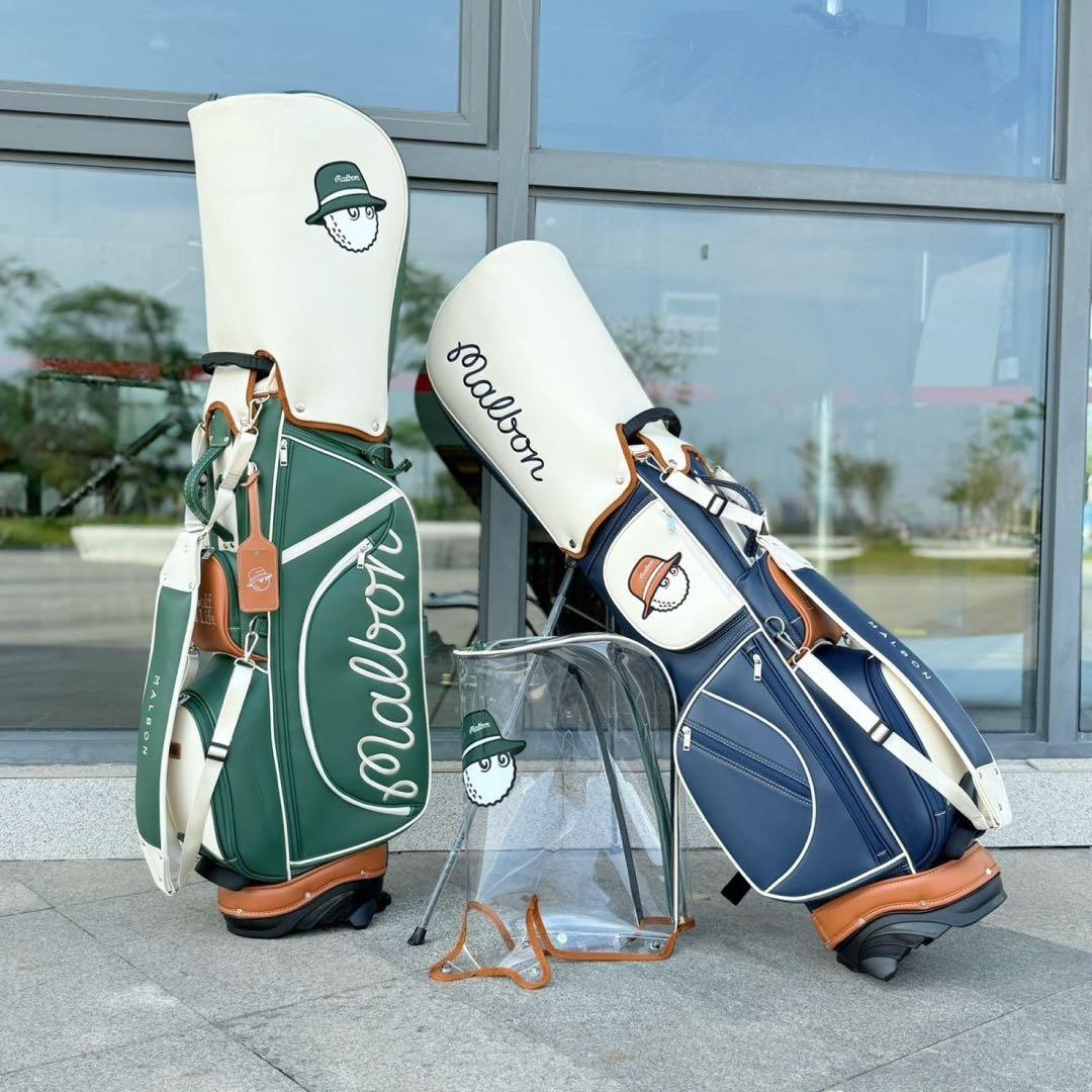 Malbon マルボンゴルフ キャディバッグ ボールバッグ スタンド式 グリーン