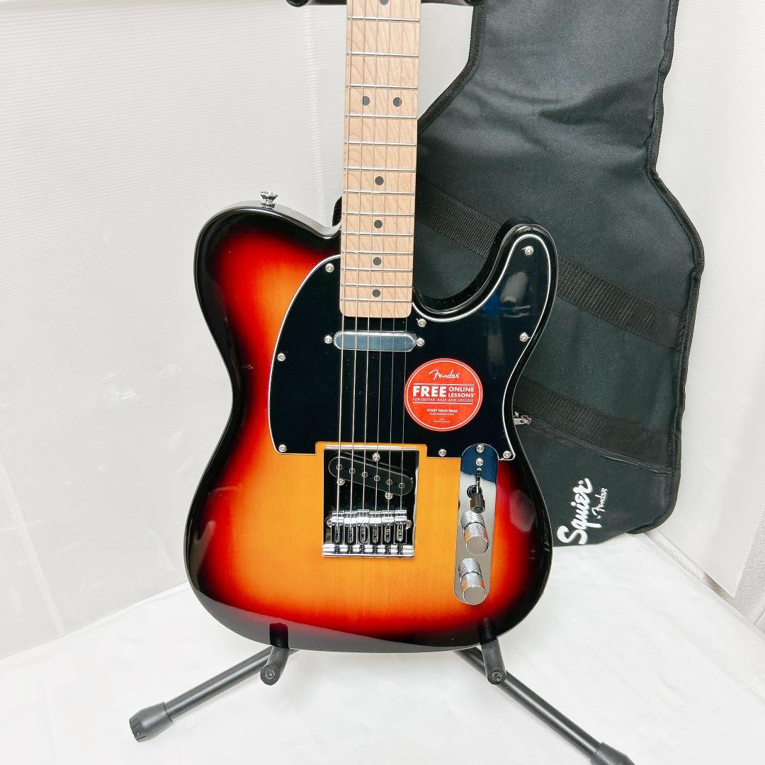 美品 Squier スクワイヤー Telecaster サンバースト テレキャス