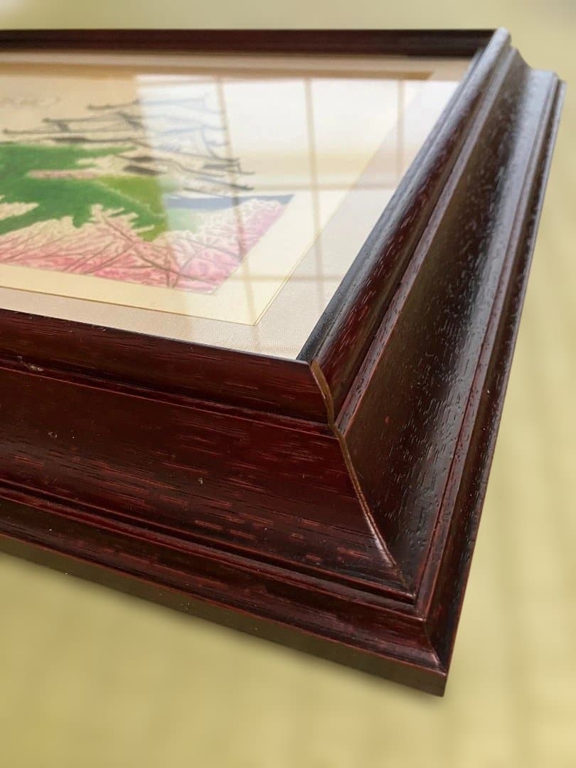 姫路革細工「国宝姫路城」木製フレーム付き