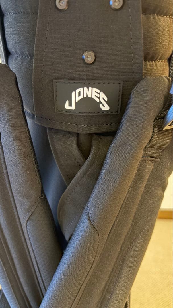 Jonesゴルフ　キャディバッグ　黒　ロゴ刺繍付