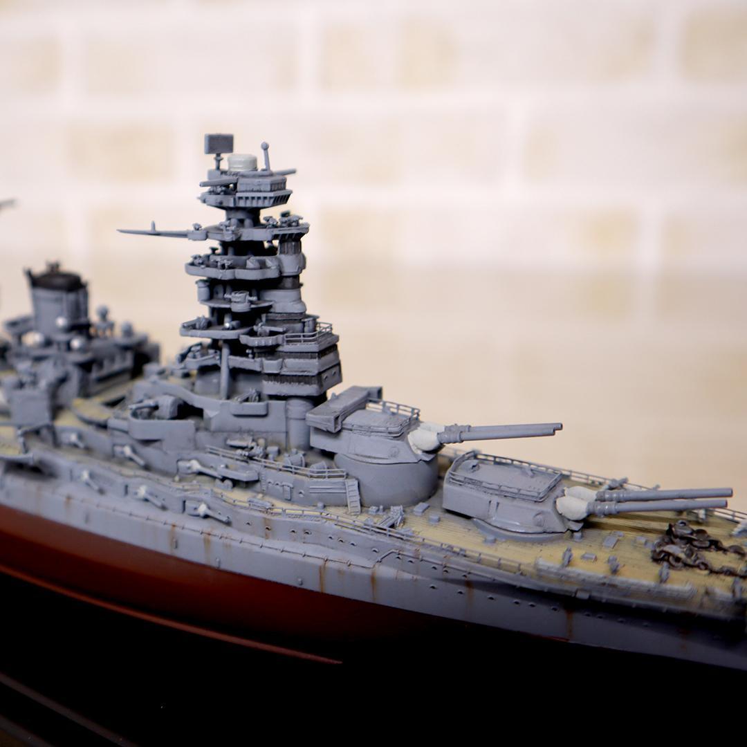 戦艦 長門 精巧模型 1/700 制作者銘入り 軍艦 日本海軍 詳細不明
