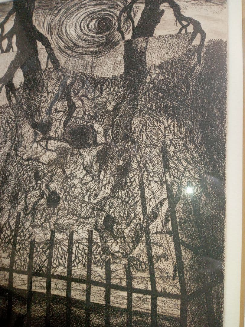 坂口國男の銅版画です写真８枚です