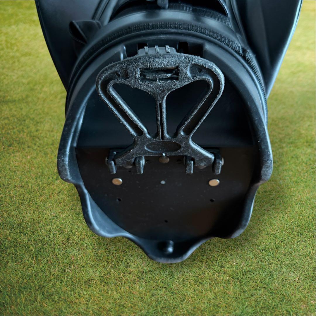 パーリーゲイツ　キャディバッグ　ショルダー式　スタンド式　軽量　黒　赤　レア