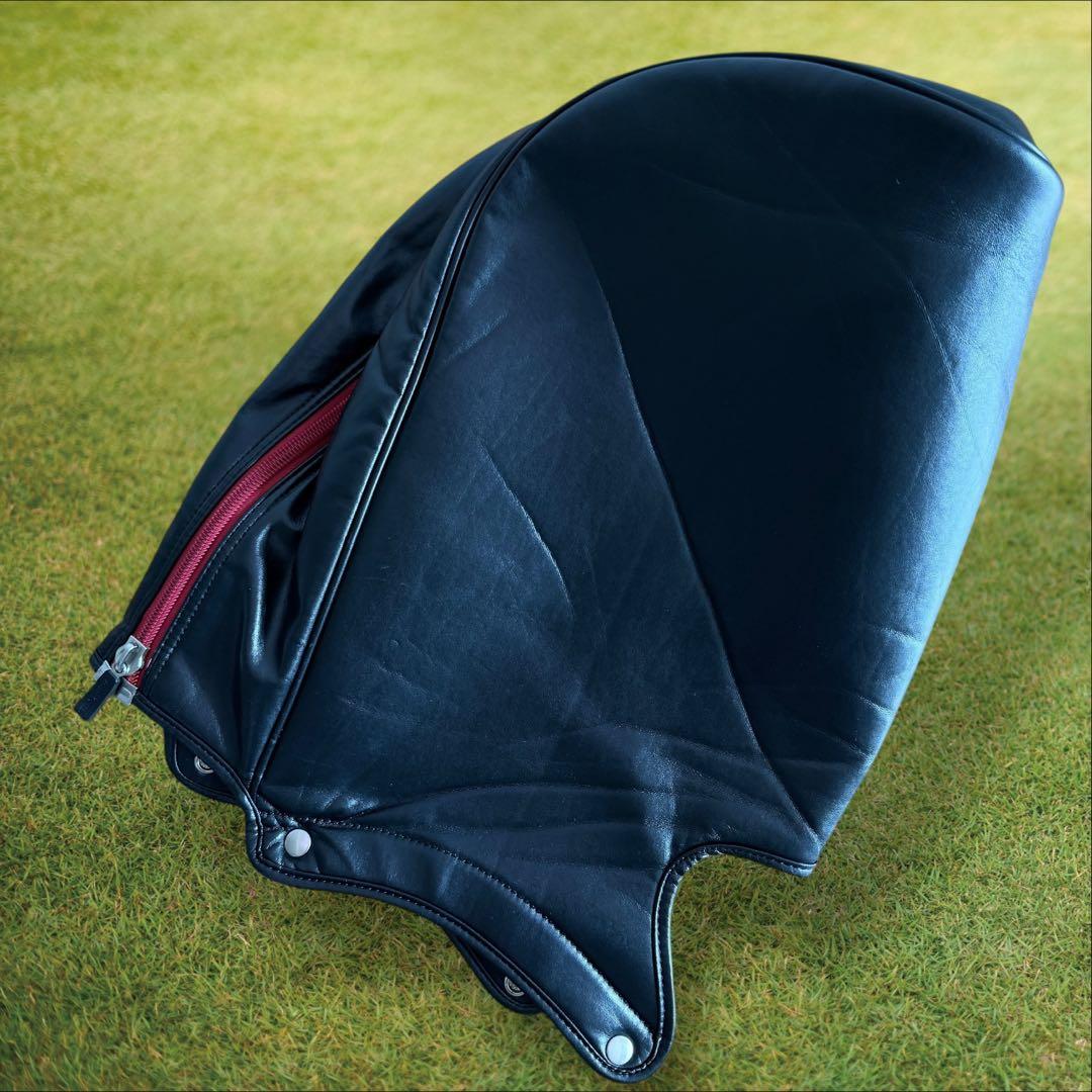 パーリーゲイツ　キャディバッグ　ショルダー式　スタンド式　軽量　黒　赤　レア