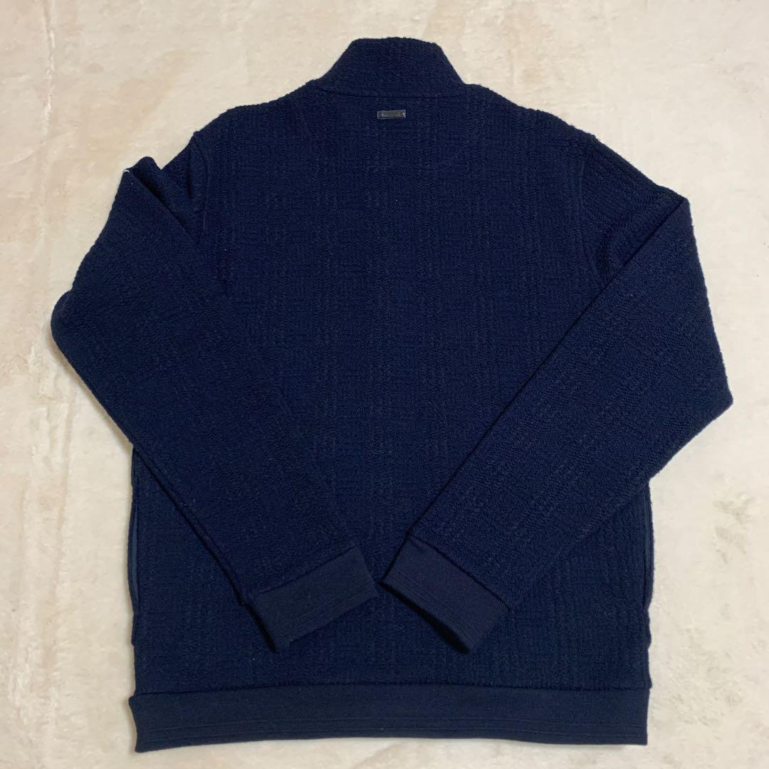 美品、マスターバニー、サイズ６　ネイビーニットブルゾン／ジャケット