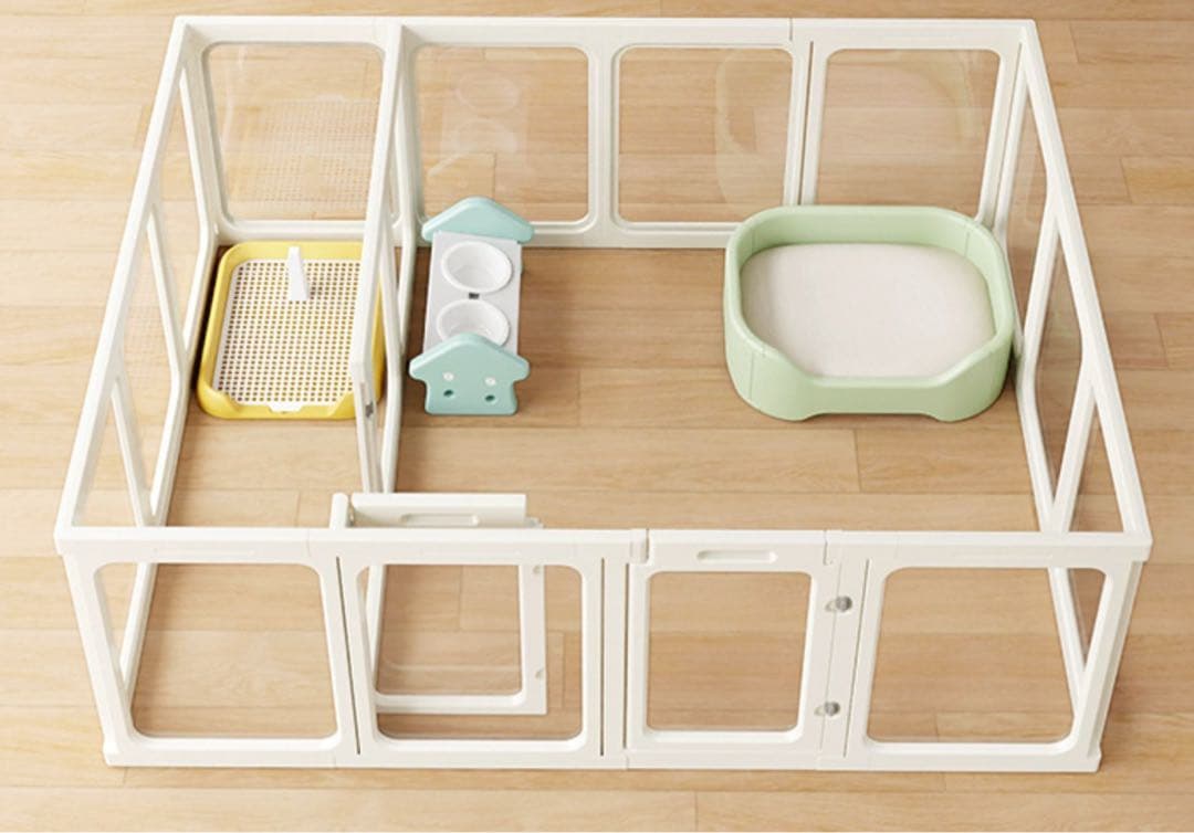 DoriDori ドリドリ ペットケージ アクリルフェンス ホワイト 韓国製