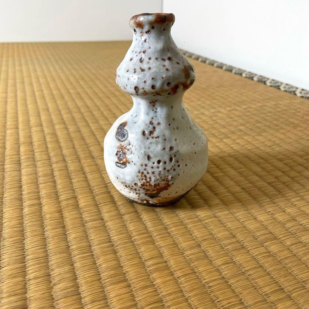 #XG475 陶芸家・鈴木五郎・志野徳利・花生・共箱・瀬戸焼・志野焼・茶道具