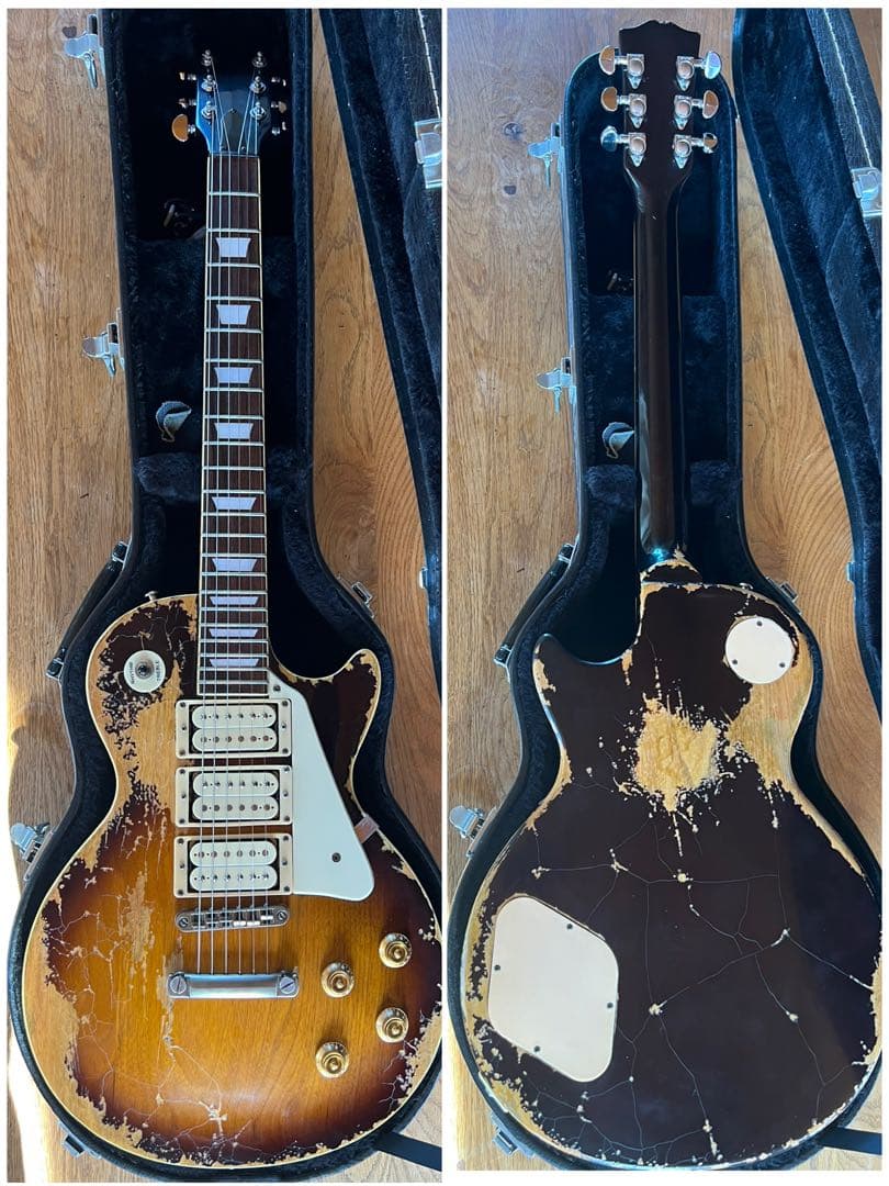 ハードエイジド&レリックレスポールスタンダードタイプ3PUオイルコンデンサー仕様