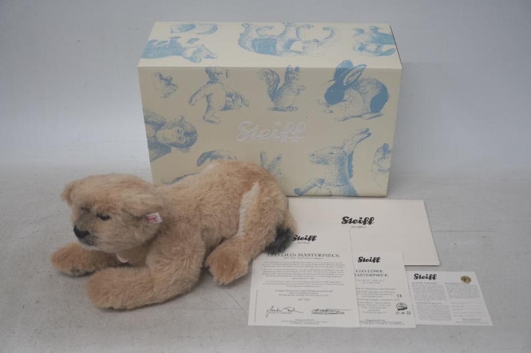 【M02-10】 Steiff シュタイフ レオ ライオン マスターピース