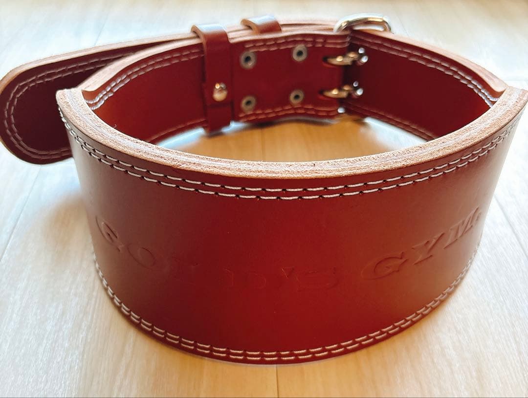 【いまさん専用】ゴールドジム　トレーニング・パワーベルト ブラウン レザー