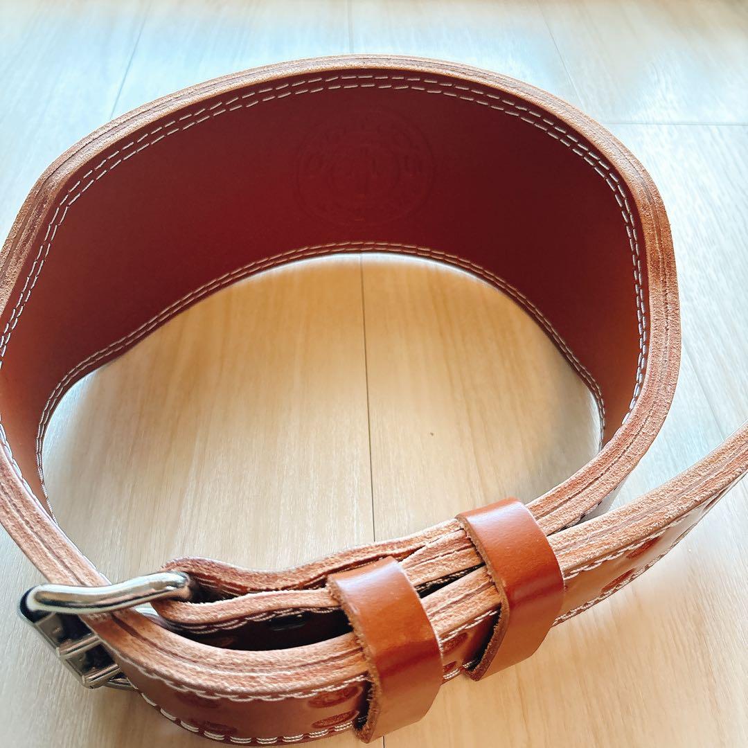 【いまさん専用】ゴールドジム　トレーニング・パワーベルト ブラウン レザー