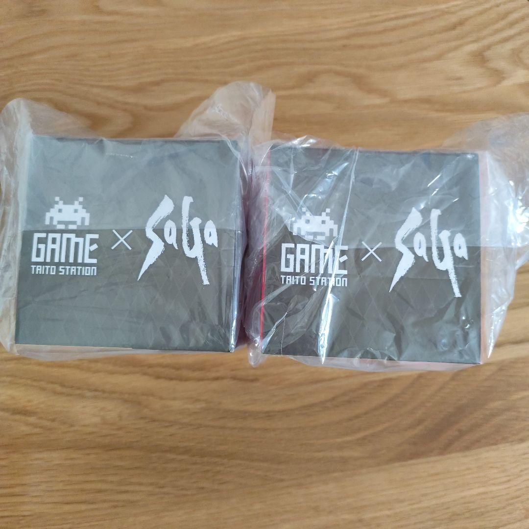 【新品未開封】サガ×タイトーコラボ　ラバーコースター付きグラス　2種セット