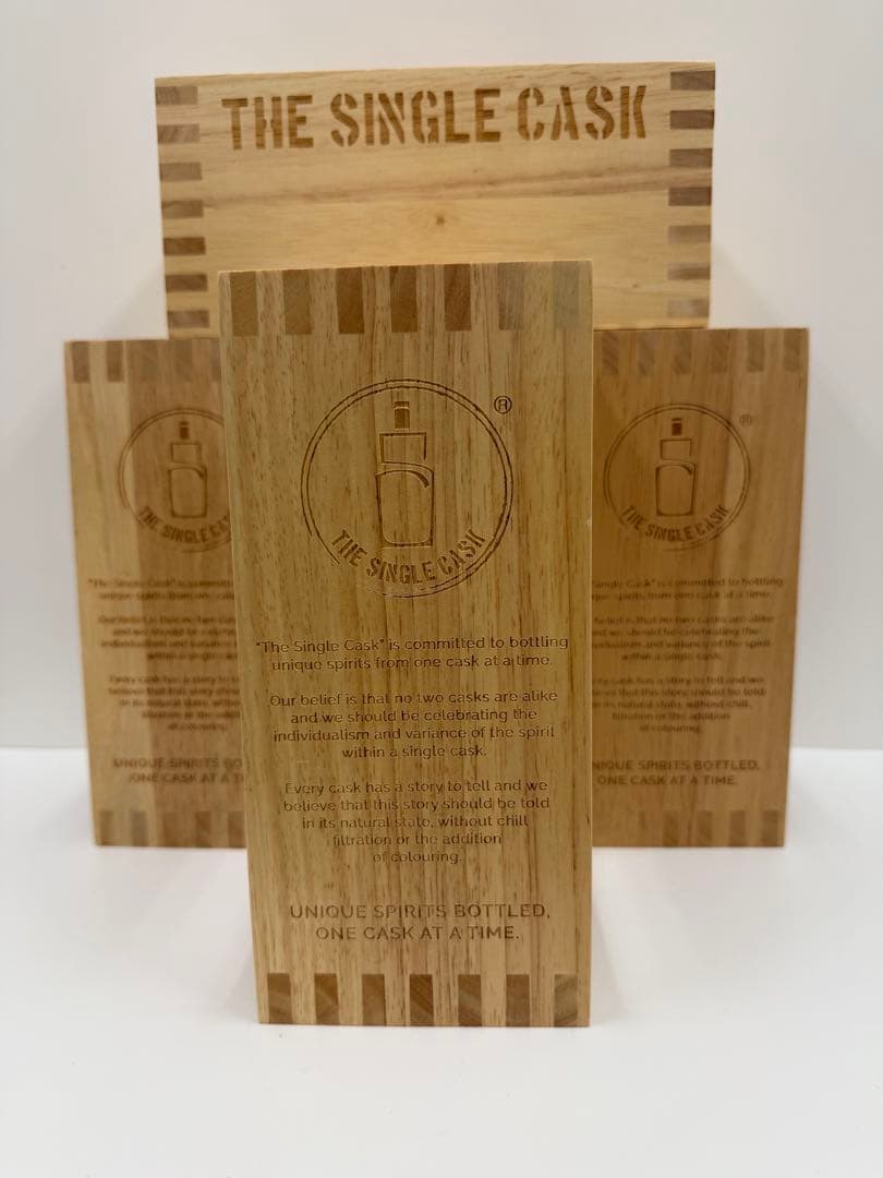 ザ シングルカスク ウイスキー用　空箱　木箱　木ケーキ　5個セット