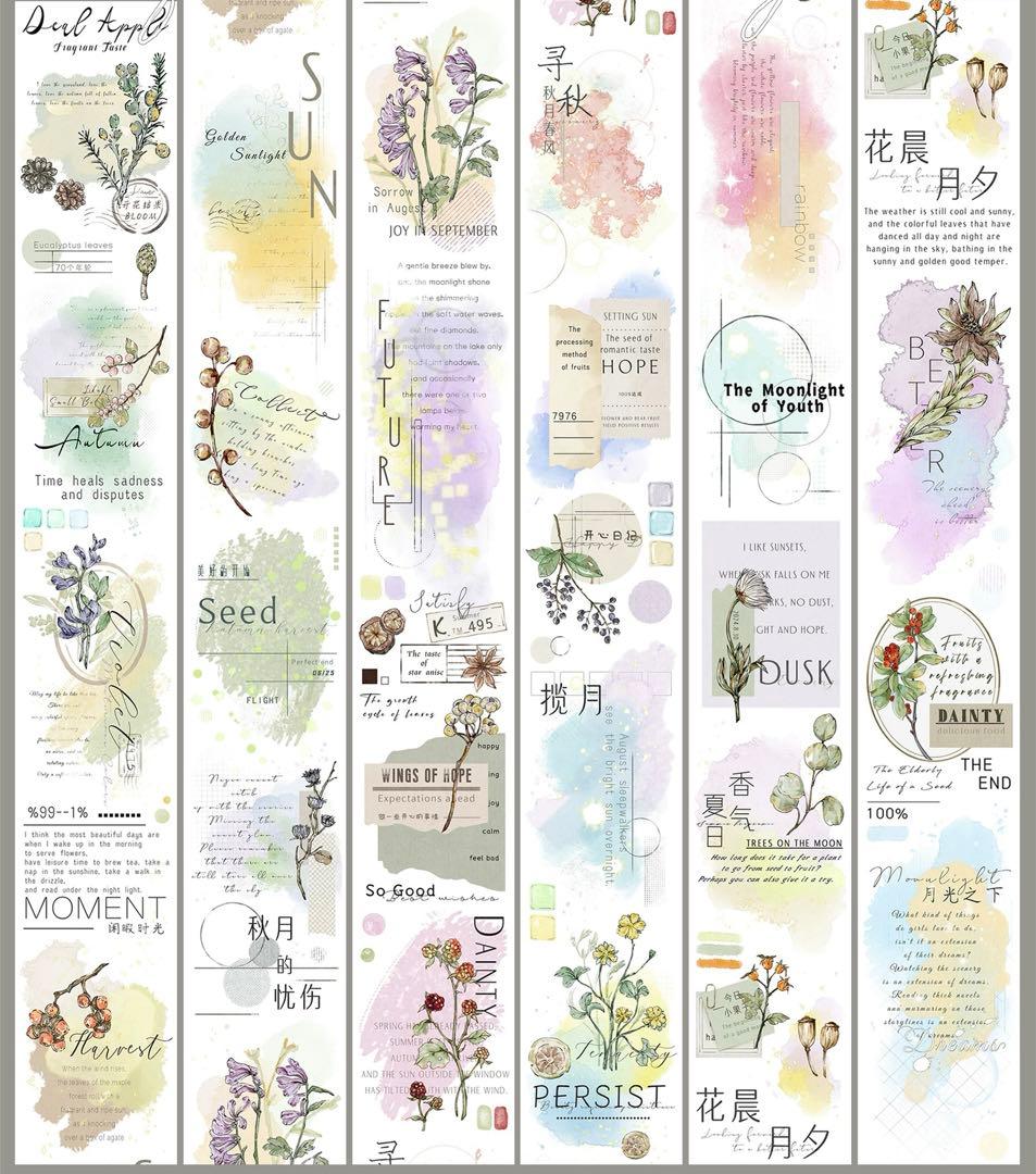 自元素文创《秋实若梦》海外マスキングテープ　マステ 【2654】