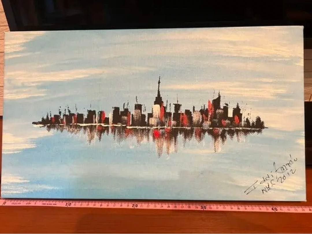 絵画⑦ ニューヨーク　New York マンハッタン　風景画　油絵　2012