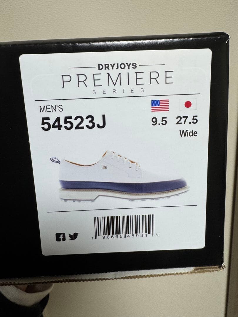 フットジョイ 2024 Premiere Series ネイビー　本革
