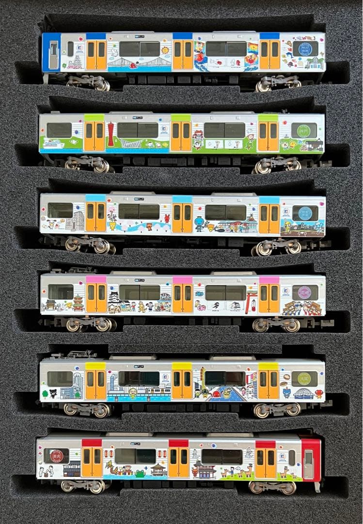 阪神1000系基本６両セット　10周年記念ラッピング（近鉄　乗り入れ　鉄道模型）