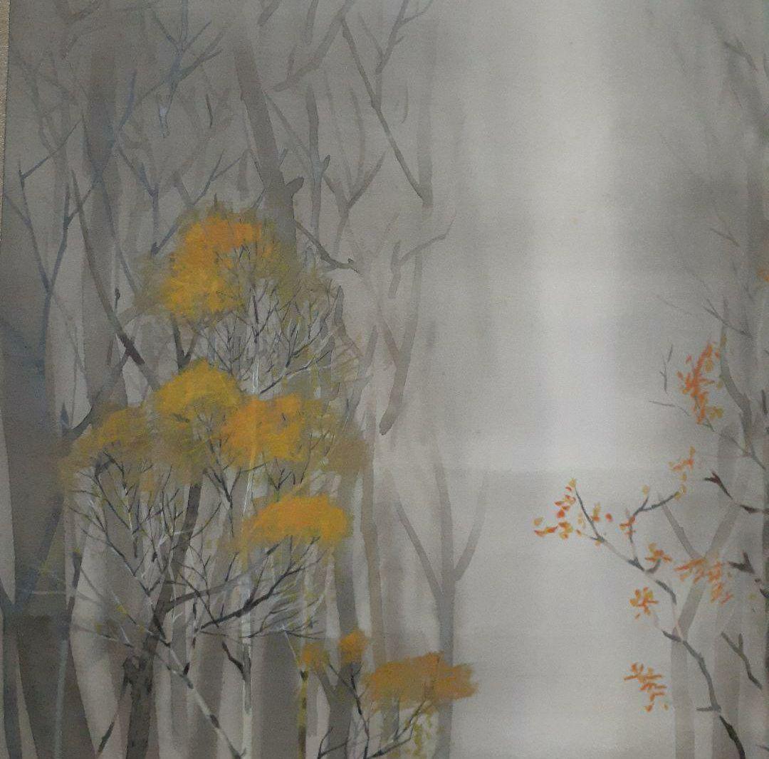 掛け軸/曉/たき火