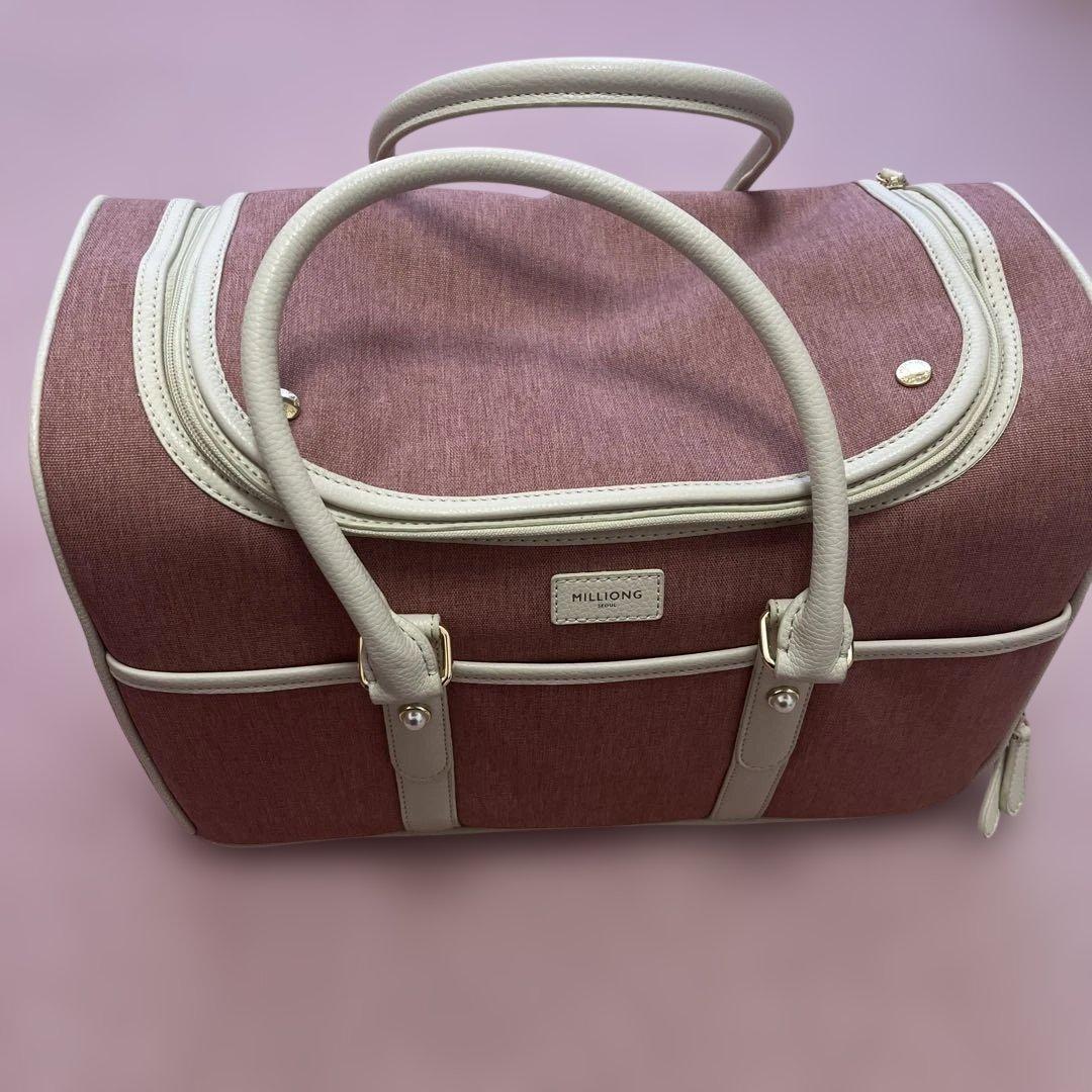 MILLIONG 犬用キャリーバッグ ピンク