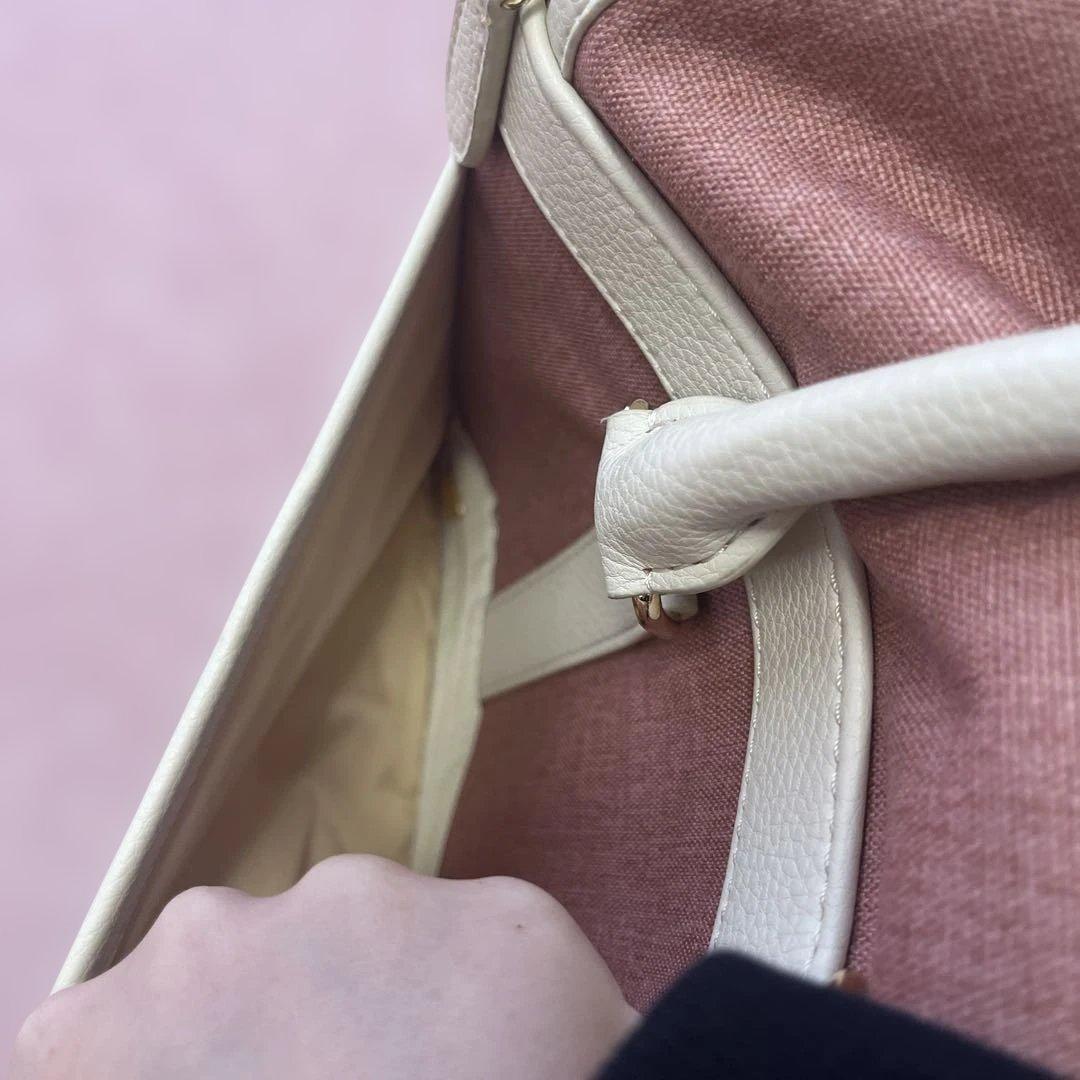 MILLIONG 犬用キャリーバッグ ピンク