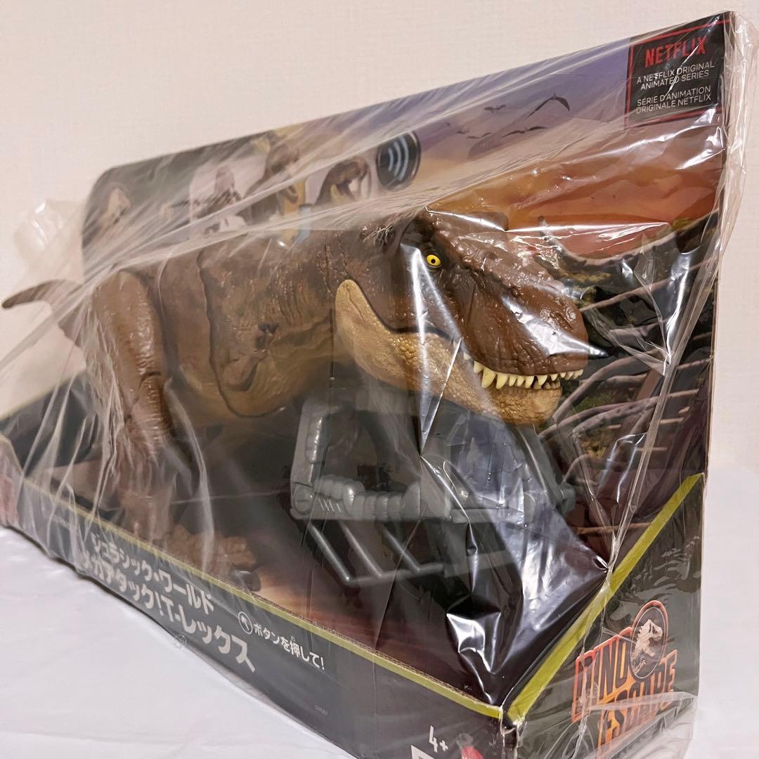 【新品】 マテル ジュラシックワールド メガアタック! T-レックス