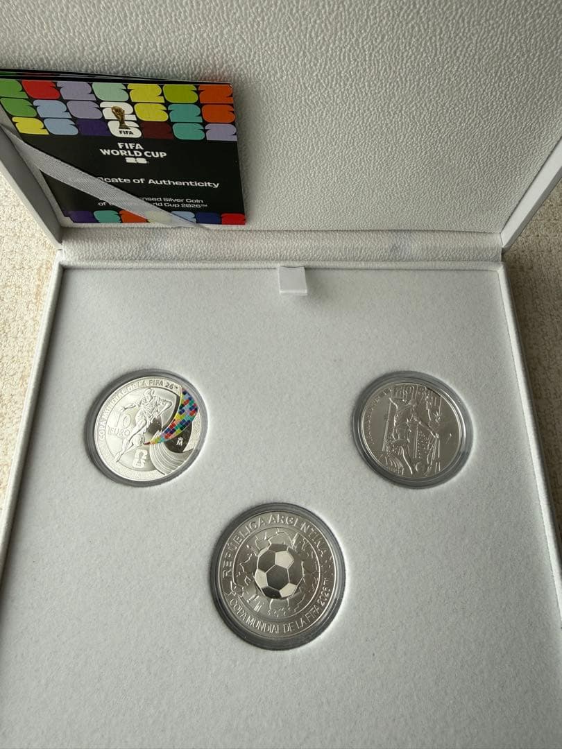 FIFAワールドカップ26 記念セット　銀貨3種セット