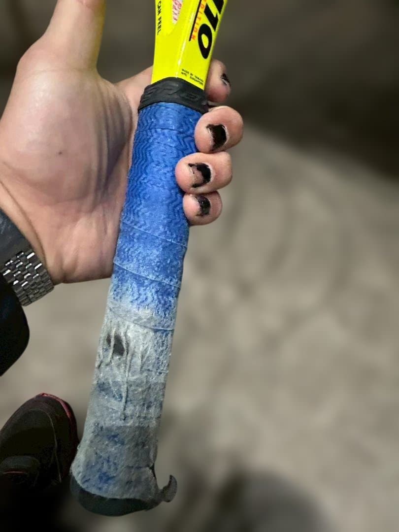 売切り レア品 蛍光黄緑？黄色？　YAMAHA EX-110 硬式テニスラケット