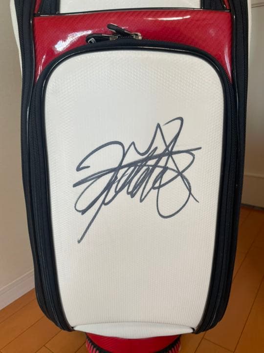 松山英樹　本人直筆サイン　超激レア　本物　キャディーバッグ【送料込み】