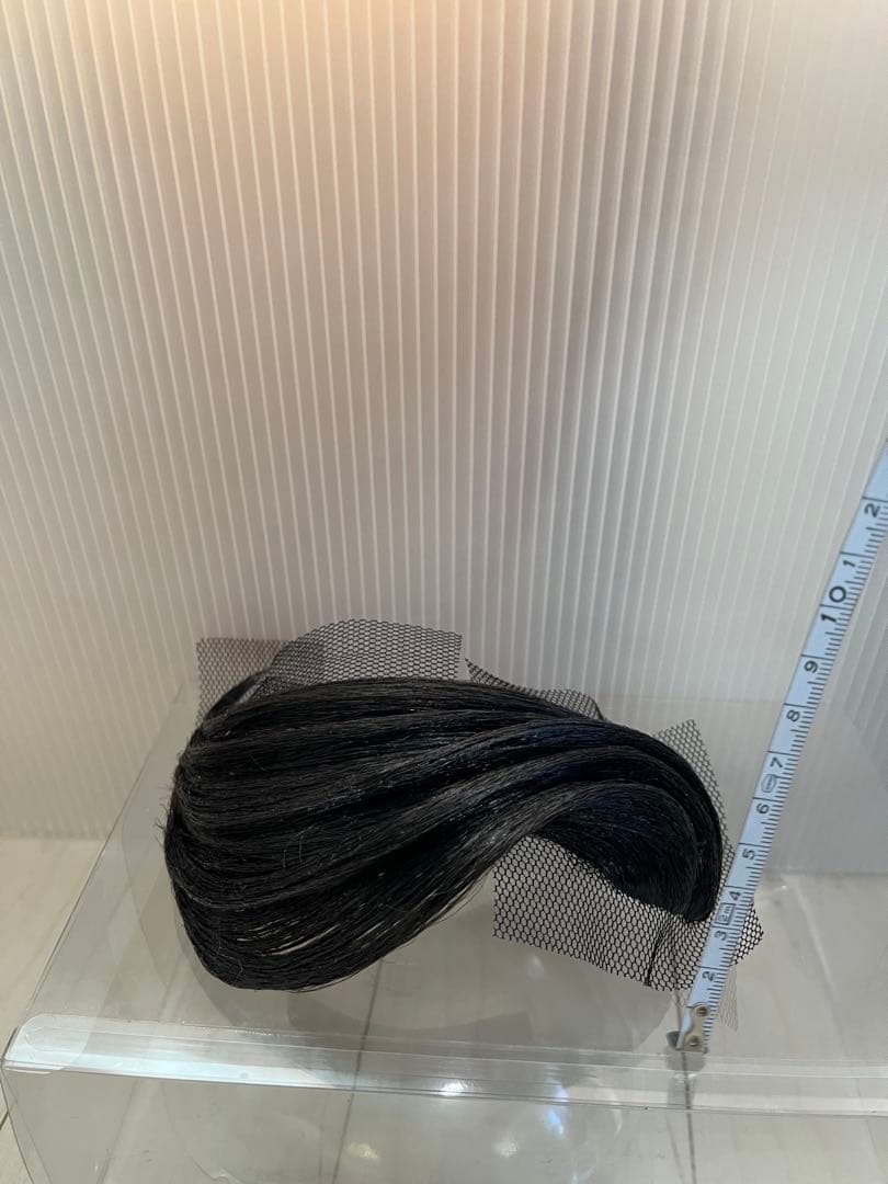 社交ダンス　前髪オーナメント　左分け右流れ　5連　自然色　多美咲