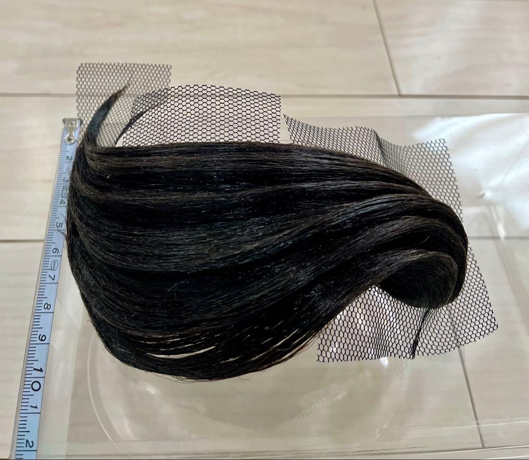 社交ダンス　前髪オーナメント　左分け右流れ　5連　自然色　多美咲