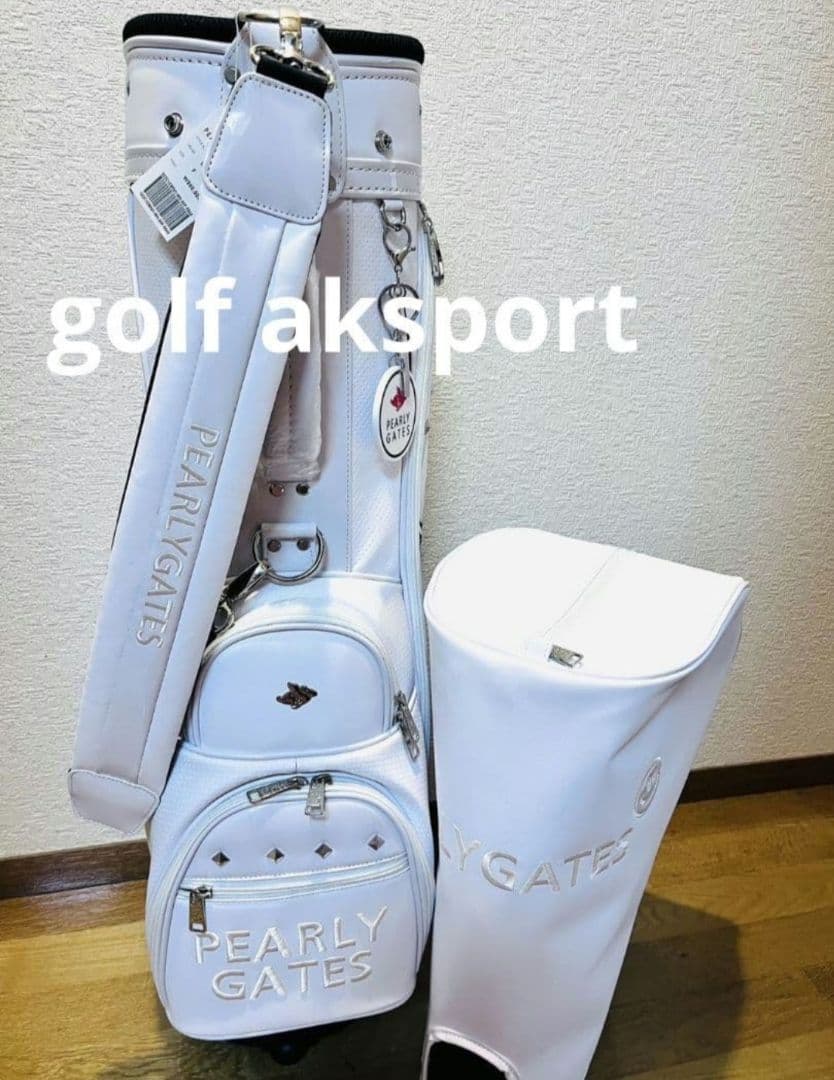 現品限●即発送対応●キャスター付き パーリゲーツキャディバッグ　ホワイト