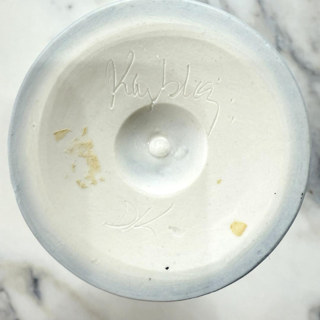 デンマークの作家物　陶器製カクテルグラス、小ゴブレット 5個セット