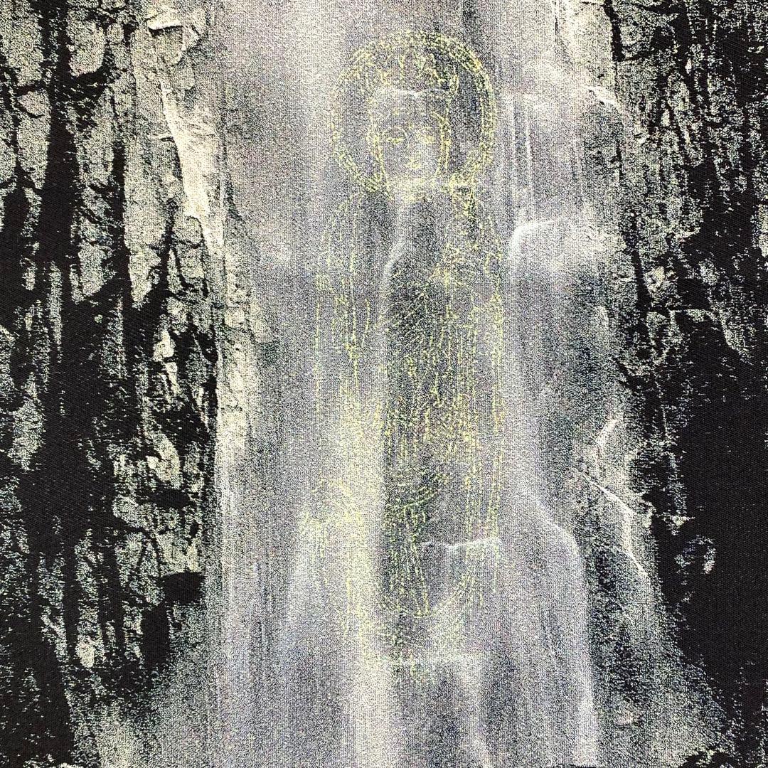 掛軸 那智の滝観音出現御軸 青岸渡寺 織絵 木箱 太巻 A-19