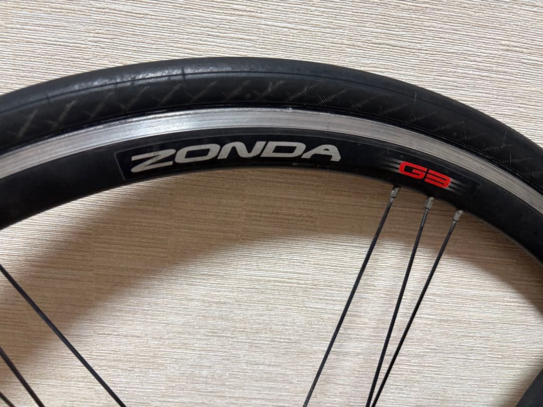 カンパニョーロ Zonda G3/G4 ホイール前後セット 並品 タイヤ付