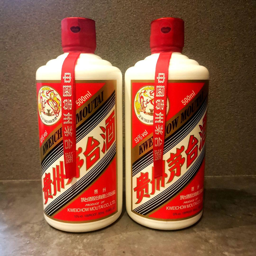 貴州茅台酒（マオタイ酒）天女ラベル 2023年 500ml グラス付 2本セット