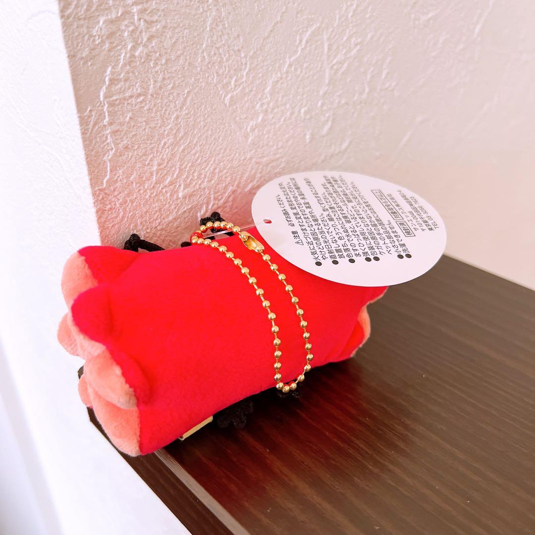 キイロイトリ　お弁当シリーズ　カニウインナー　ぶらさげぬいぐるみ